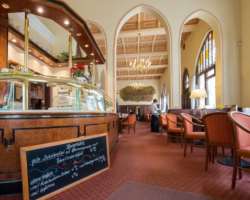 This magnificent castle has a inside situated café.